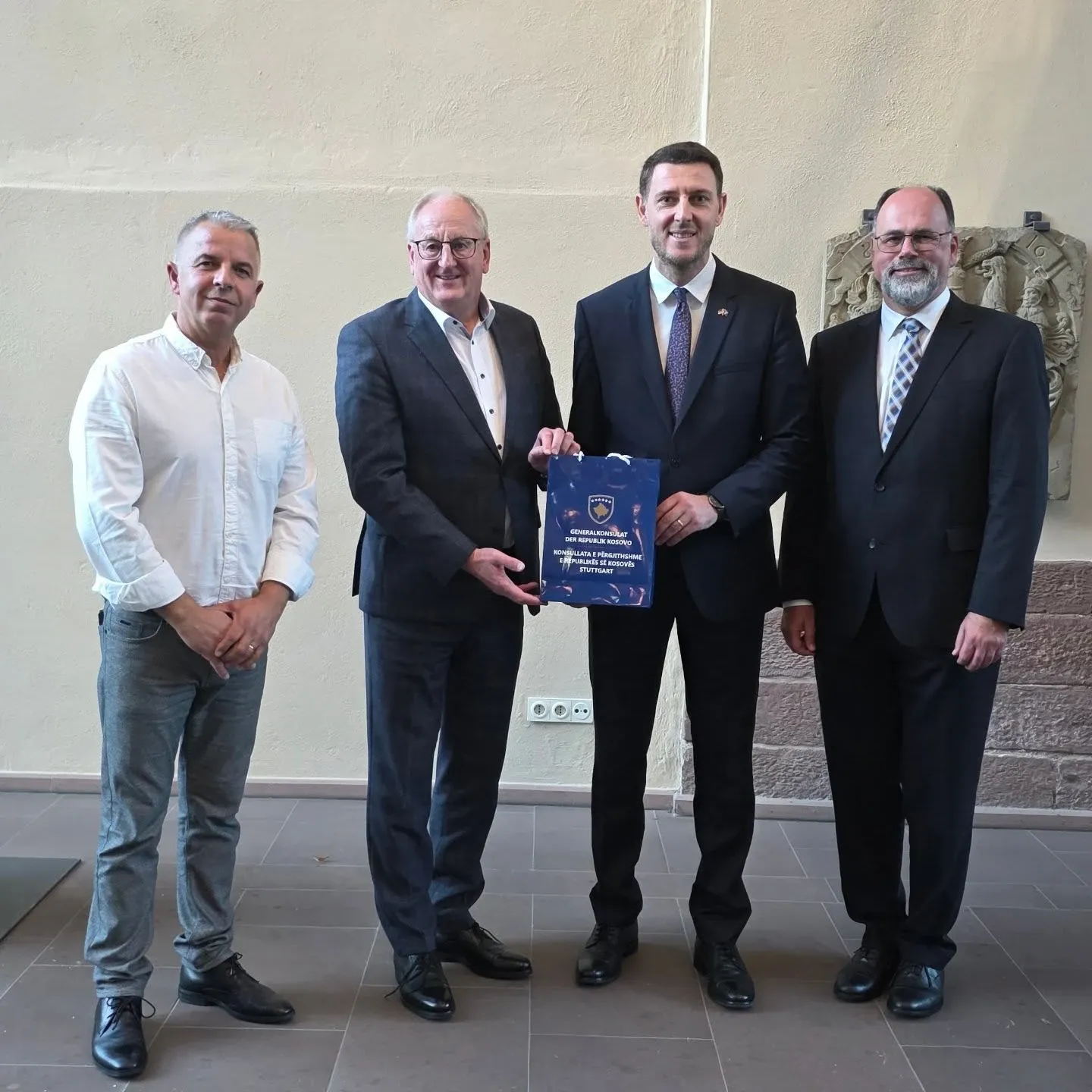 Austausch im Rathaus Nagold mit dem Kosovo-Konsulat