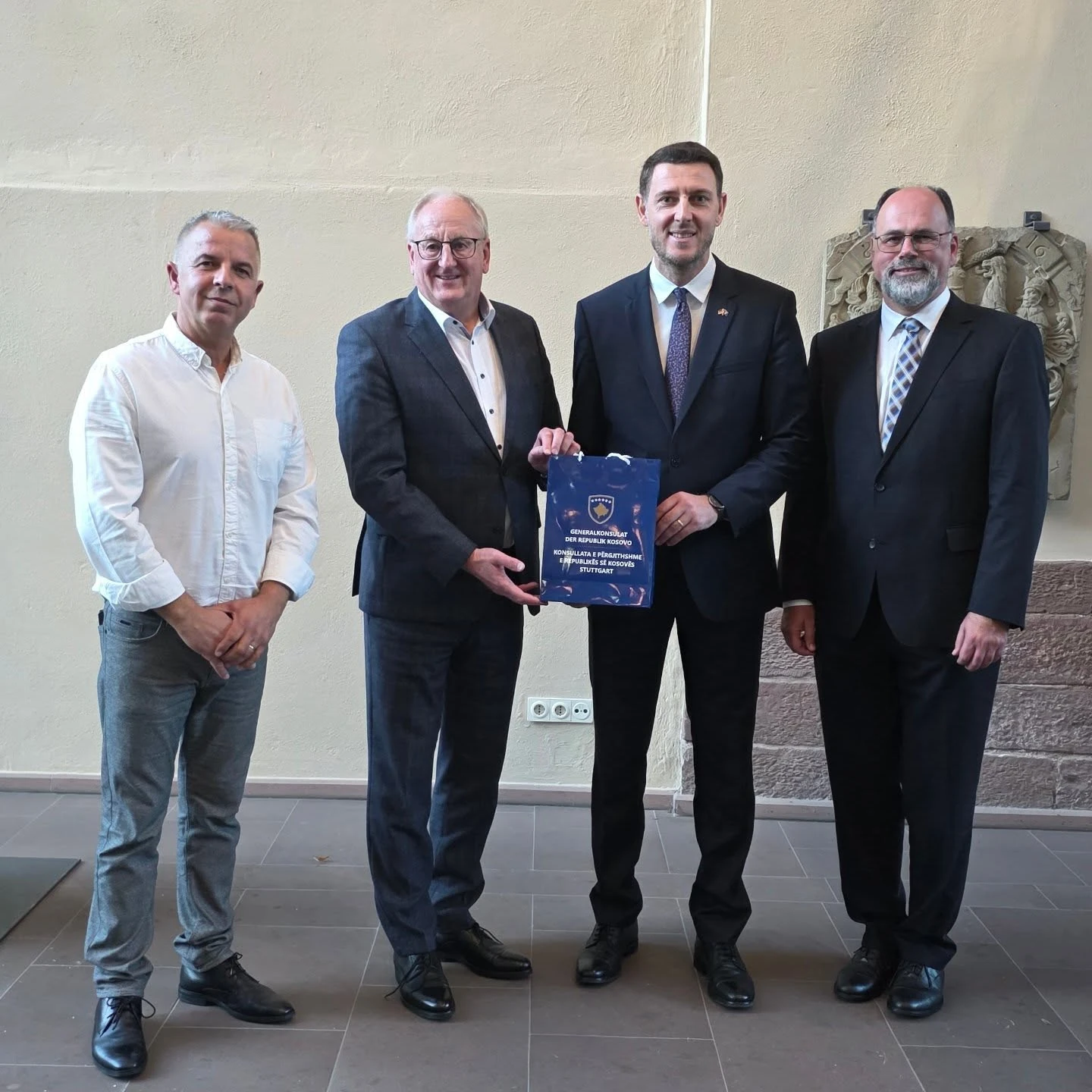 Austausch im Rathaus Nagold mit dem Kosovo-Konsulat